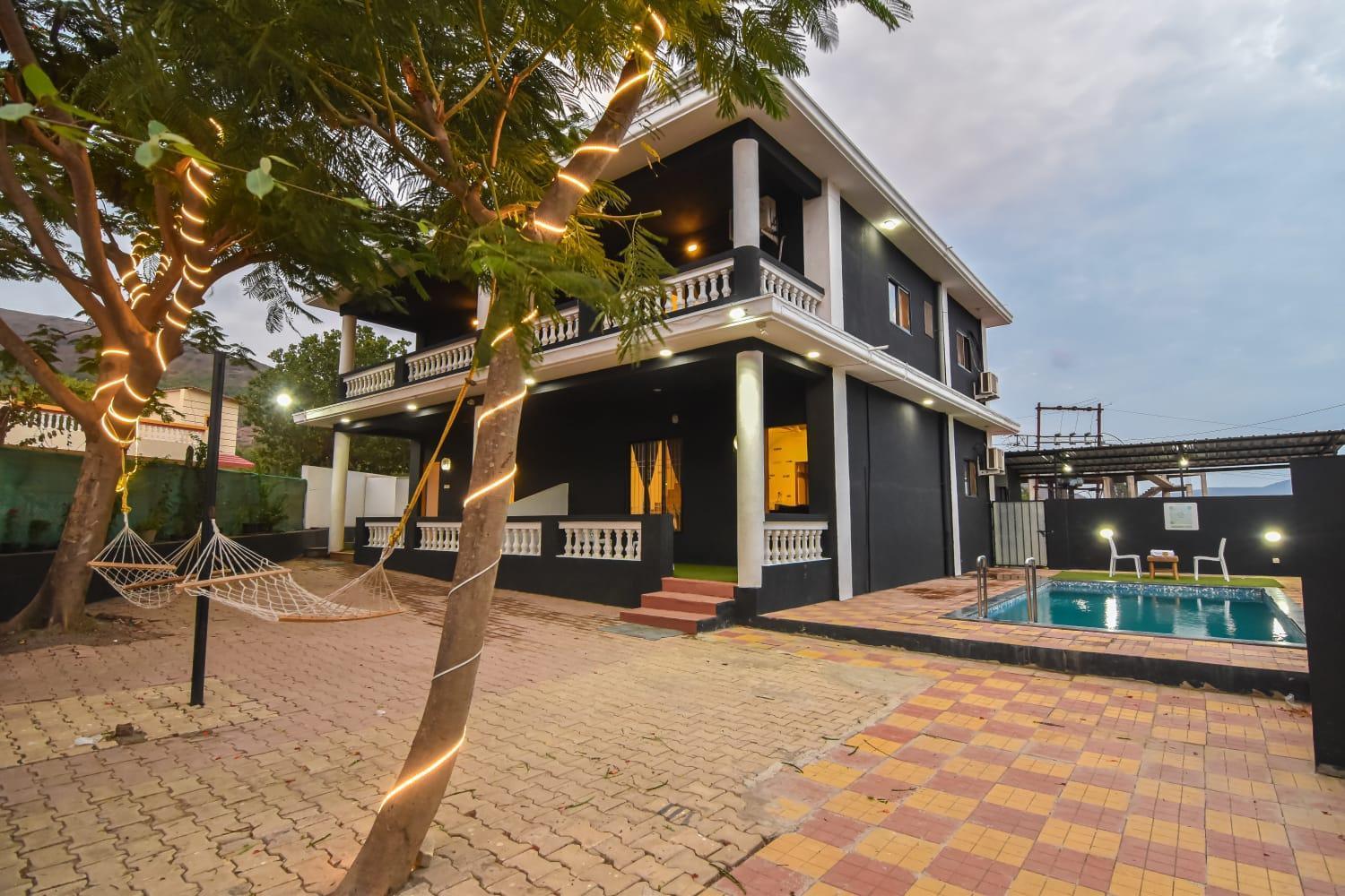 Empyrean Stay Ll 3Bhk Ll Black Horse Villa Ll Ac Ll Private Pool Ll Wifi II Lux Ll 罗纳瓦拉 外观 照片